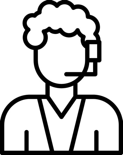 Customer Service Line Drawing Icon 的图像结果