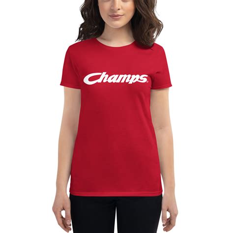 red shirt with white writing| Enjoy free shipping