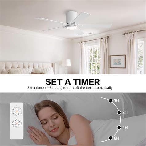 WINGBO 48 DC Flush Mount Ceiling Fan with Lights, India | Ubuy