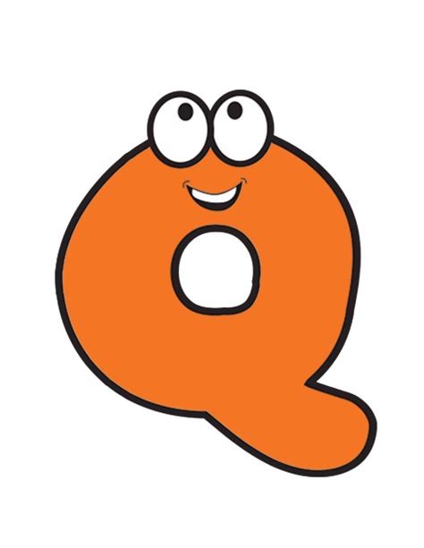 Small Letter Q Clip Art With Face Cute Alphabet Letter Q Clip Art For - Free Word Template