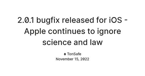 2.0.1 bugfix released for iOS - Apple continues to bully developers ...