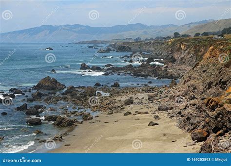 Cliffs on Salmon Creek Beach Stock Image - Image of rest, attraction ...
