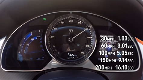 VIDÉO - La Bugatti Chiron lancée à 350 km/h en quelques secondes