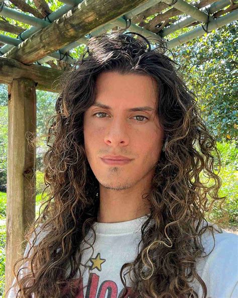 Men Long Curly