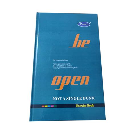 Ankit Exercise Book, Single line, Long Hard Bond, 480 Pages (Pack of 3 ...