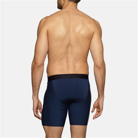 Merino Wool Long Boxer Briefs | Marine Blue | Wool&Prince