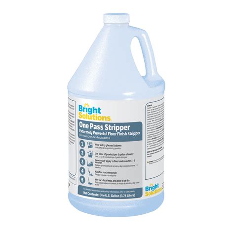 Bright Solutions One Pass Concentrated Floor Finish Stripping Solution ...