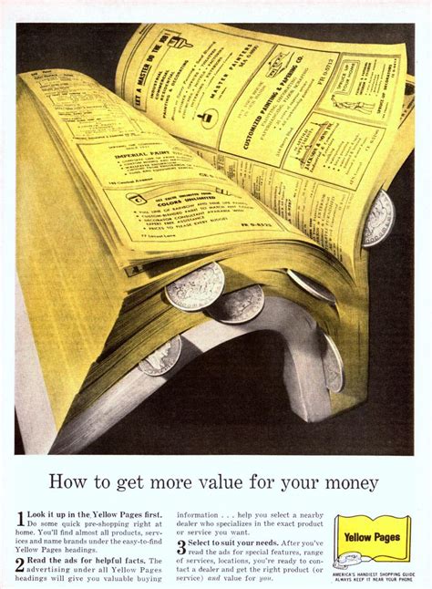 1961 Yellow Pages Ad : r/vintageads