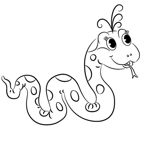 Snake coloring pages to download and print for free