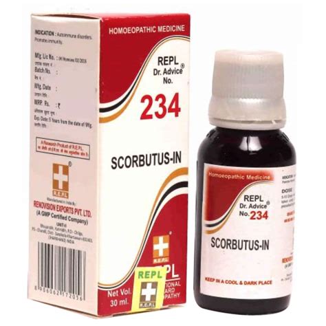 Buy REPL Dr. Advice No.234 Scorbutus-In Drops, 30 ml | 19 Minutes ...