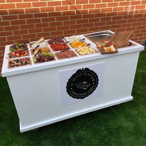 9 Mobile charcuterie cart ideas | food cart design, snack cart, food cart