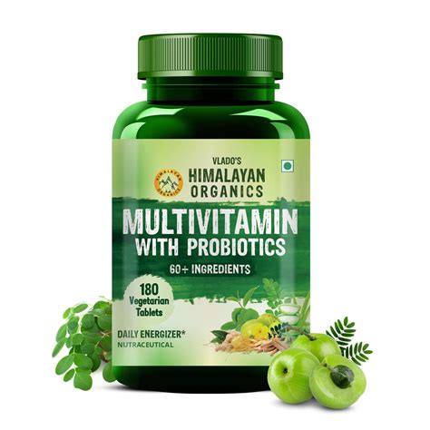 Himalayan Organics Multivitamin For Men And Women With 60 Ingredients ...