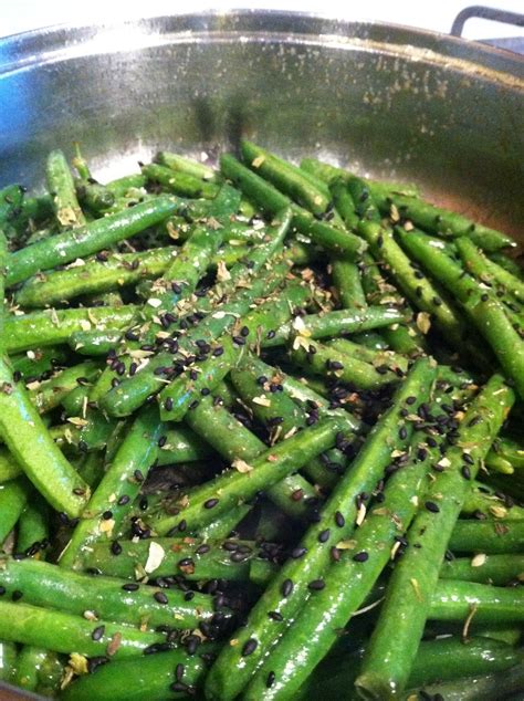 Homestead Seasonings: Black Sesame Sauteed Green Beans