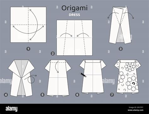Image result for Origami Dress Tutorial