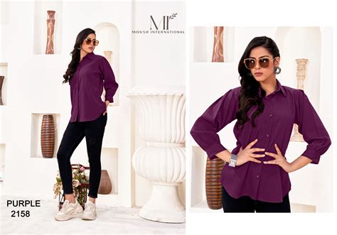 Moksh Dreams Shirt Vol 2 Casual Plain Ladies Shirt Collection