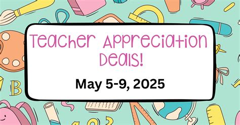 Teacher Appreciation Coupons