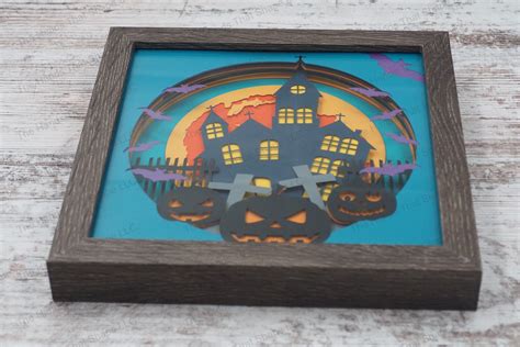 Sunflower "Home" Layered Paper Art Shadow Box