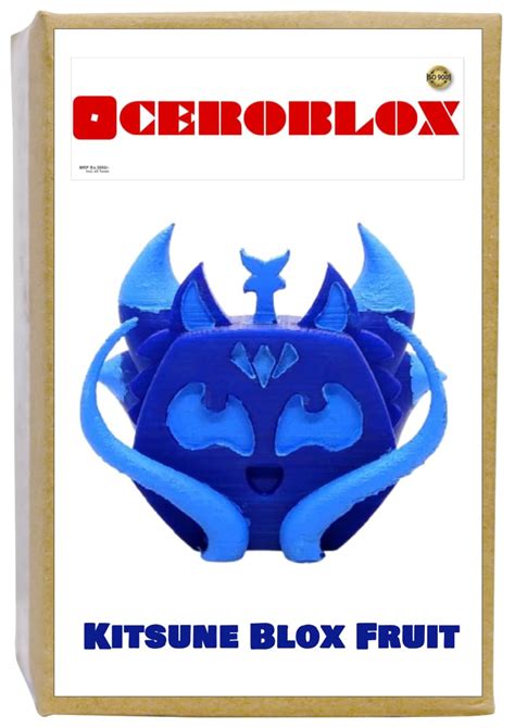 CERO Kitsune Blox Fruits - Perfect for Birthday and Gifts (Blue PLA ...