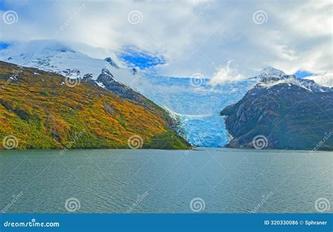 Cruising the Strait of Magellan in Chile Stock Photo - Image of clouds ...