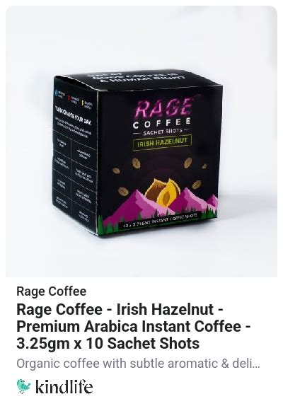 Rage Coffee: Rage Coffee - Irish Hazelnut - Premium Arabica Instant ...