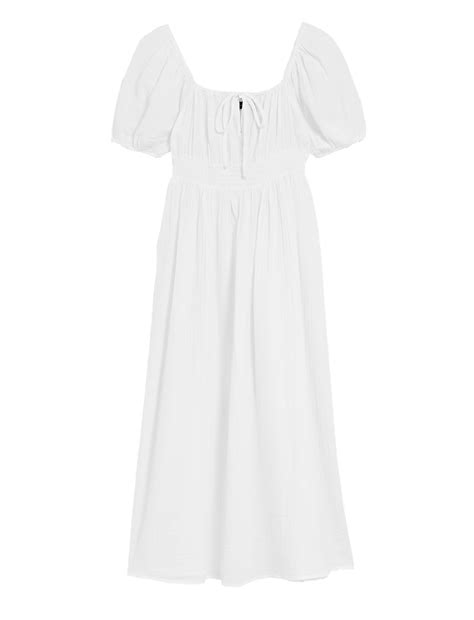Buy Pure Cotton Square Neck Maxi Tea Dress at Marks & Spencer