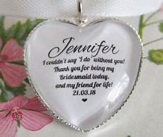 Thank You Quotes For Wedding Gifts by Bridesmaid Thank You Quote Bouquet Charm Personalised Thank You Quotes For Wedding Gifts