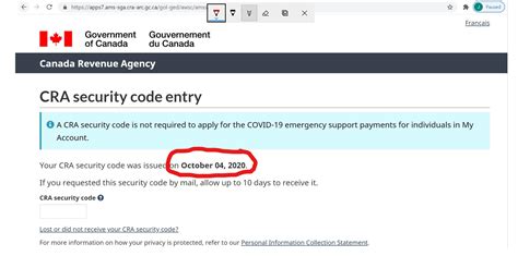 Image result for CRA Authentication Code