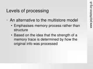 Image result for Levels of Processing model Levels of Processing Examples
