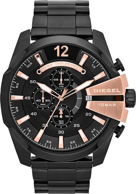 Buy Diesel Chi Chronograph Black Dial and Band Men's Stainless Steel ...
