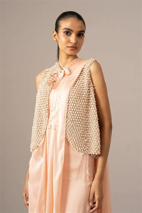 Lulu Crusted Blouse With Draped Saree - namratajoshipura