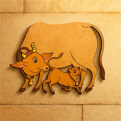 DIY MDF Cow and Calf Wall Art Base for Painting Decor – Dbeautify ...
