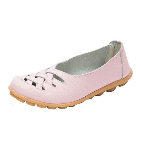 OJSFQUFP Womens Shoes Slip On Women Comfort Walking Flat Loafers Casual ...