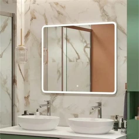 Зеркало для ванной Uperwood Foster с led-подстветкой 100x80 см ...