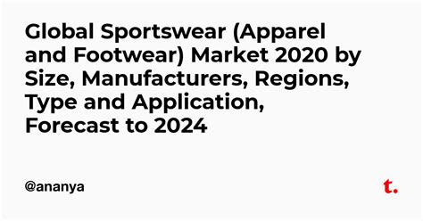 Global Sportswear (Apparel and Footwear) Market 2020 by Size ...