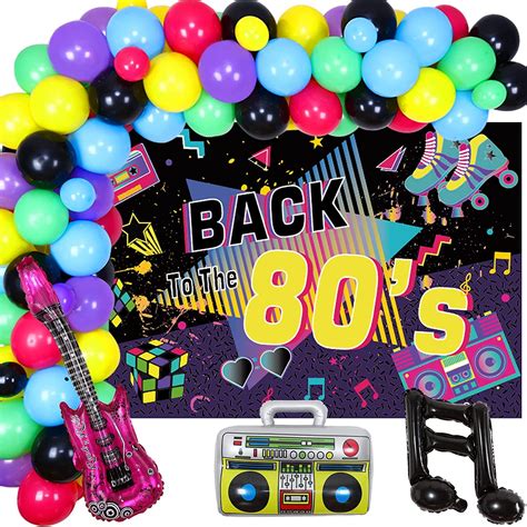 80s Themed Party Decorations Back To The 80s Backdrop Retro, 54% OFF