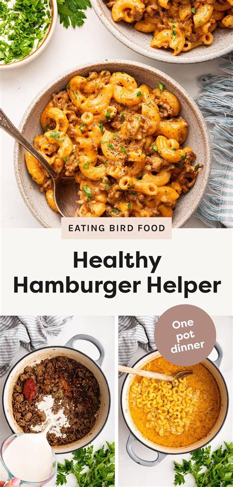Healthy Hamburger Helper | Recipe | Healthy hamburger, Ground beef ...