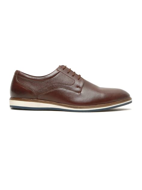 Men's Brown Semi-Formal Lace-Up Leather Shoes – Teakwood Leathers