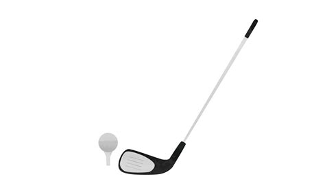 Golf club and ball clipart. Simple golf club and ball watercolor style ...