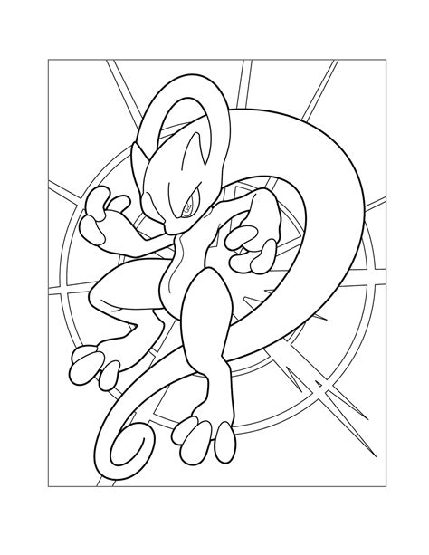 Mewtwo Coloring Pages – Printable Coloring Pages. FREE