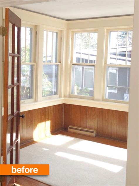 Before & After: This Hot ’70s Mess Gets a Modern Makeover | Paneling ...