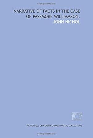 Narrative of facts in the case of Passmore Williamson. : Amazon.in: Books