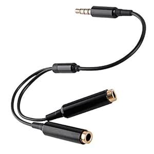 PoP voice TRRS Y Splitter mic and mic, Audio Cable for Lavalier ...