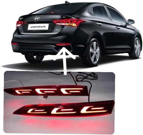 DDA ENTERPRISES REAR REFLECTOR LED BREAKE LIGHT BUMBER DRL BACK ...