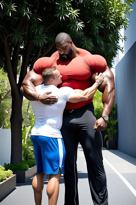 SIZE DIFFERENCE AND BIG & TALL MEN | Chubby men, Black gay, Big muscle men