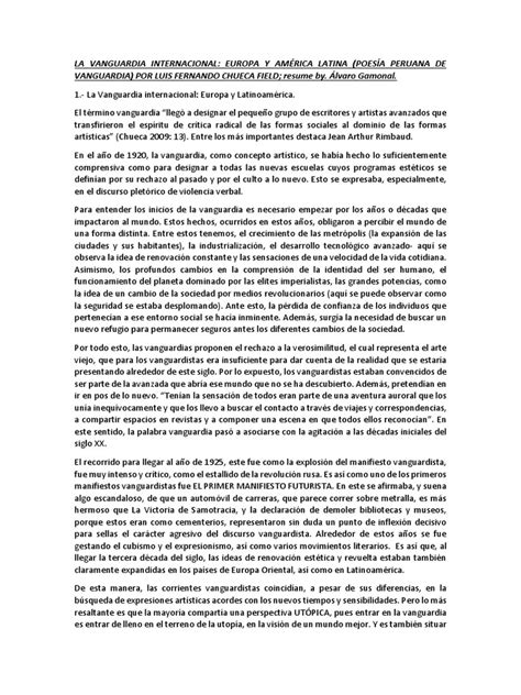 Reflexiones Finales sobre el Arco de Vanguardia