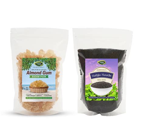 Thanjai Natural 100g Almond Gum | Badam Pisin | Gond Katira (Pouch ...