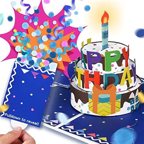 OSOMEPOP BOOM Birthday Card, Exploding Confetti Birthday Card, Musical ...