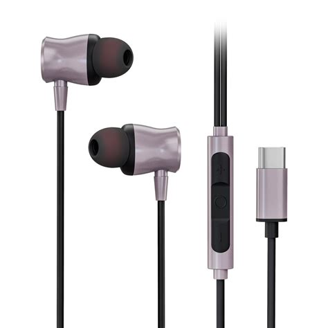 Digimate Drumbeat Hands-Free C-Type Earphones with Built-in Mic, Bass