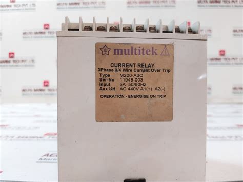 Multitek M200-a3O 3 Phase Current Relay 5A 50/60Hz Ac440V – Aeliya ...