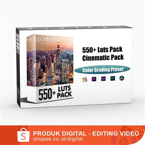 Jual 550 LUTS Cinematic Pack - DaVinci ResoIve Premiere Pro Final Cut ...